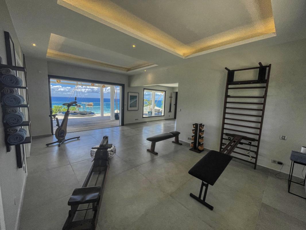 A louer villa 4 chambres vue mer Saint François Guadeloupe_ Salle de sport - 43